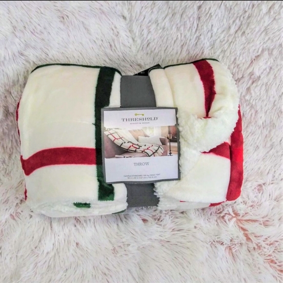 Threshold Other - Cozy Sherpa Throw Blanket by Threshold